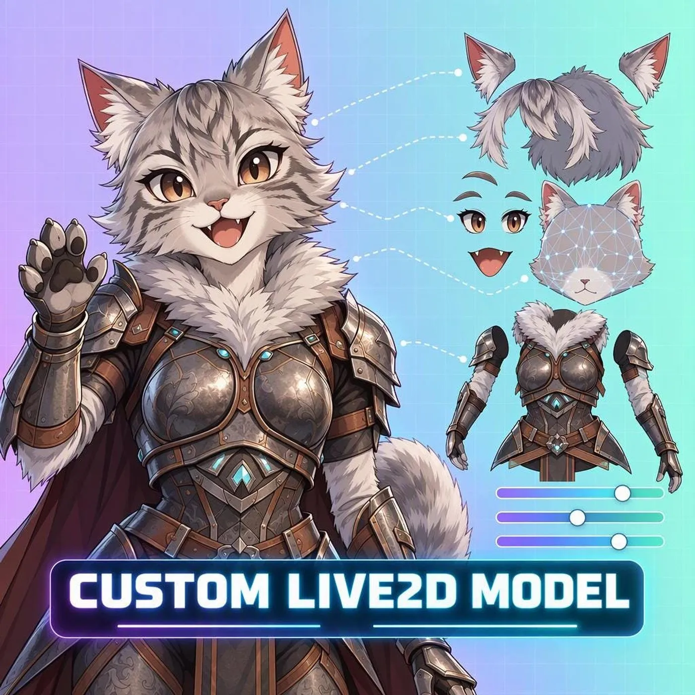 Custom Live2D VTuber Model Commission