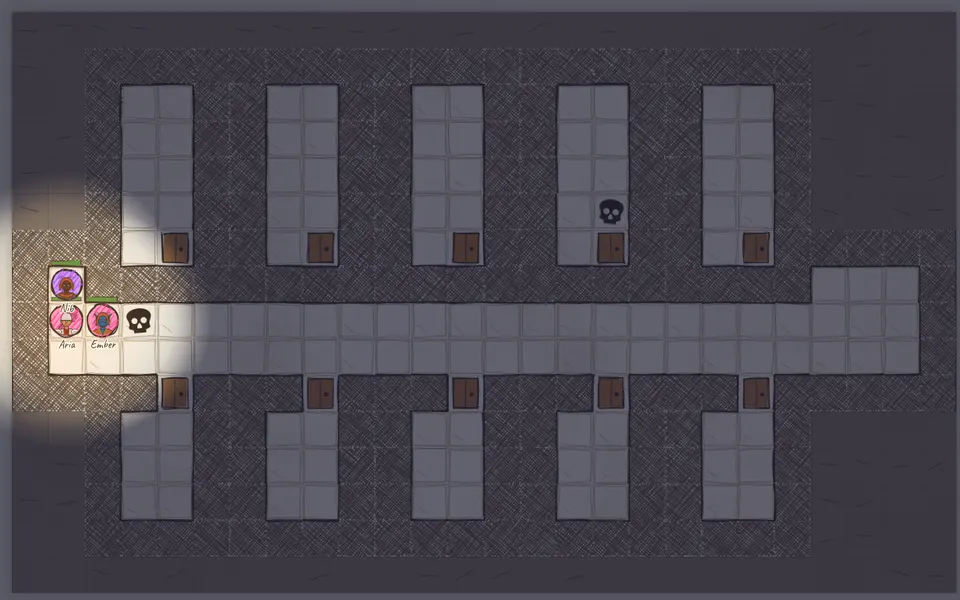 Prison block in Quest World